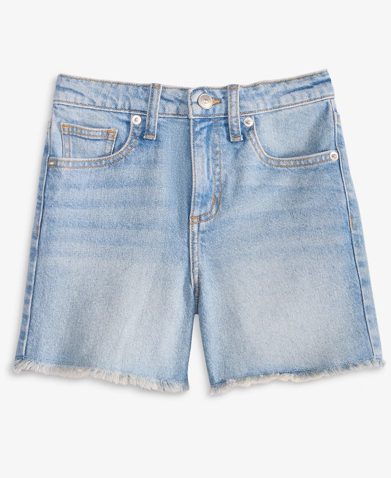 Little & Big Girls Light Wash Bergenia Denim Shorts, Exclusively at Macy's