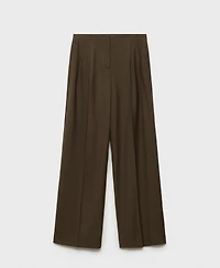 Mango Women's Wide Leg Suit Pants