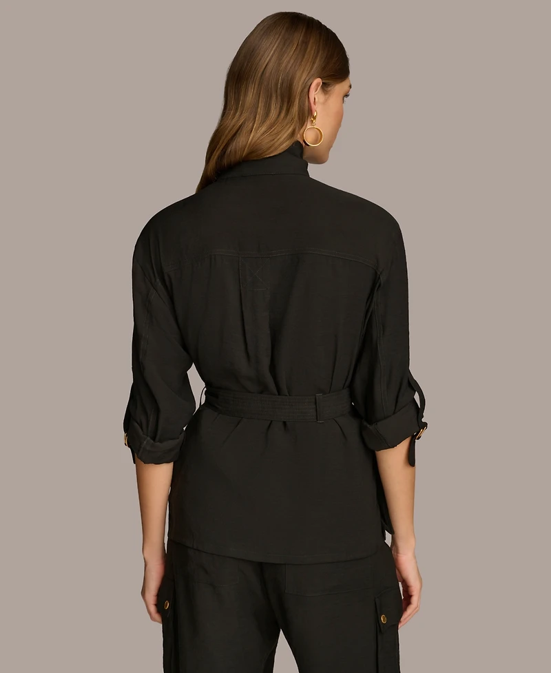 Donna Karan New York Women's Belted Utility Jacket