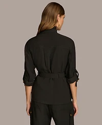 Donna Karan New York Women's Belted Utility Jacket