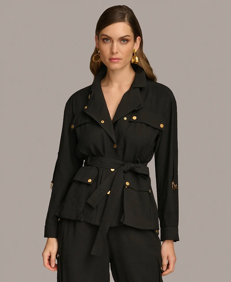 Donna Karan New York Women's Belted Utility Jacket
