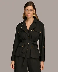 Donna Karan New York Women's Belted Utility Jacket