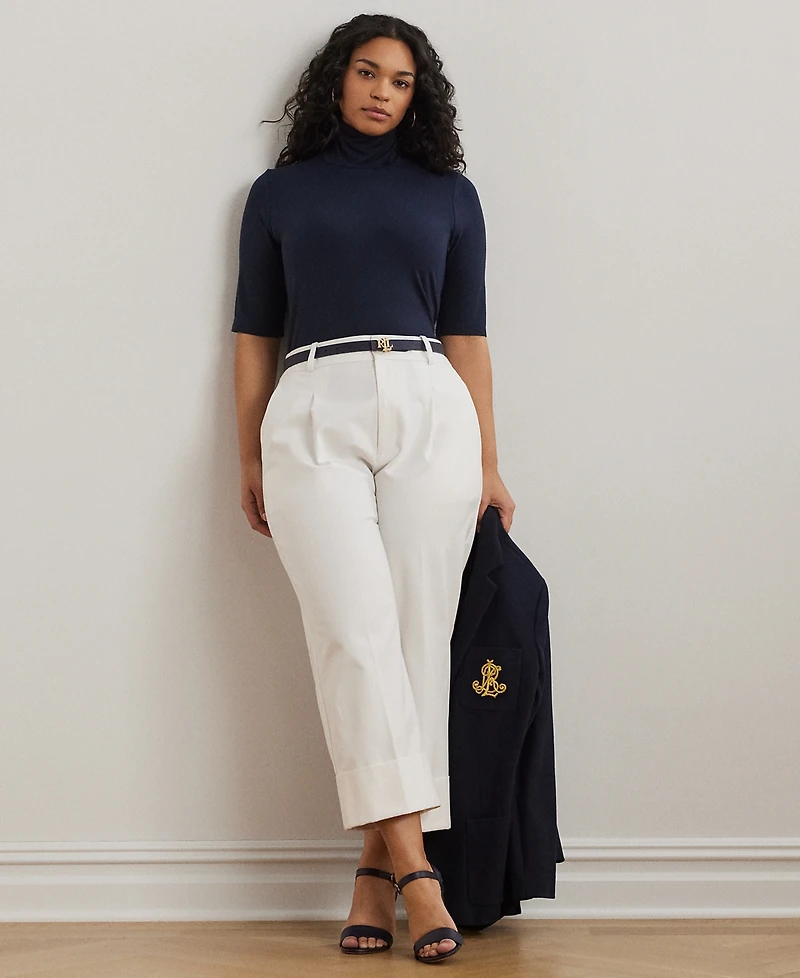 Lauren Ralph Plus Lightweight Turtleneck Sweater
