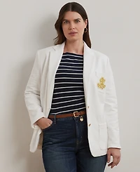 Lauren Ralph Plus Bullion Jacquard Blazer