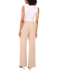 Sam & Jess Petite Wrap-Waist Textured Pants