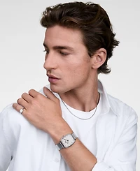 Daniel Wellington Men's Analog Silver-Tone Stainless Steel Watch, 32mm