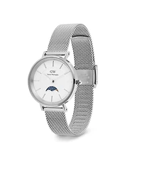 Daniel Wellington Unisex Analog Silver-Tone Stainless Steel Watch, 32mm