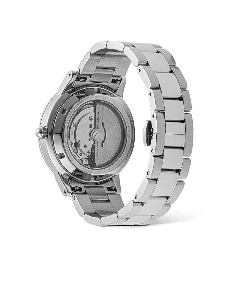 Daniel Wellington Unisex Automatic Silver-Tone Stainless Steel Watch, 40mm