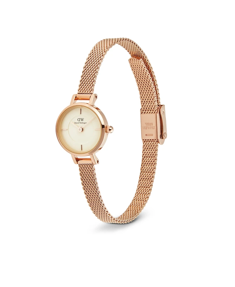 Daniel Wellington Unisex Analog Rose Gold-Tone Stainless Steel Watch, 19mm
