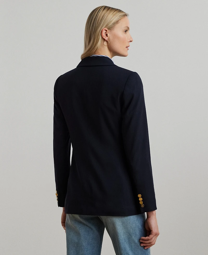 Lauren Ralph Women's Double-Breasted Wool Crepe Blazer