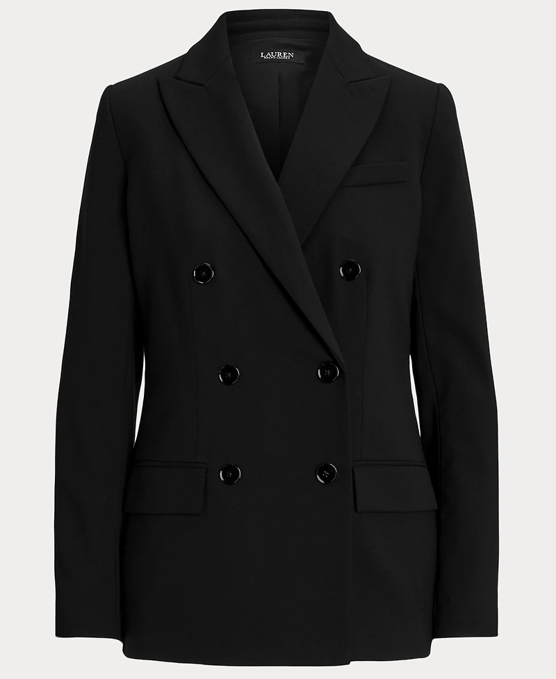 Lauren Ralph Women's Double-Breasted Wool Crepe Blazer