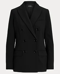 Lauren Ralph Women's Double-Breasted Wool Crepe Blazer
