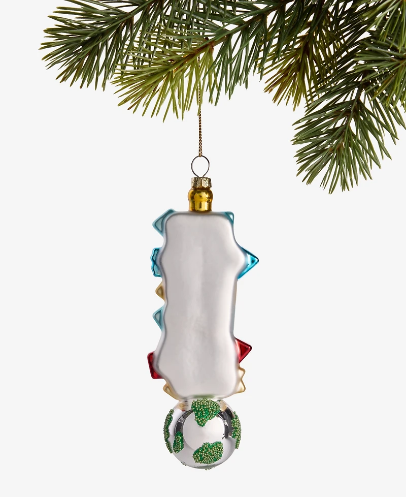 Holiday Lane Around the World Glass Locations Sign Ornament, Macy's Exclusive