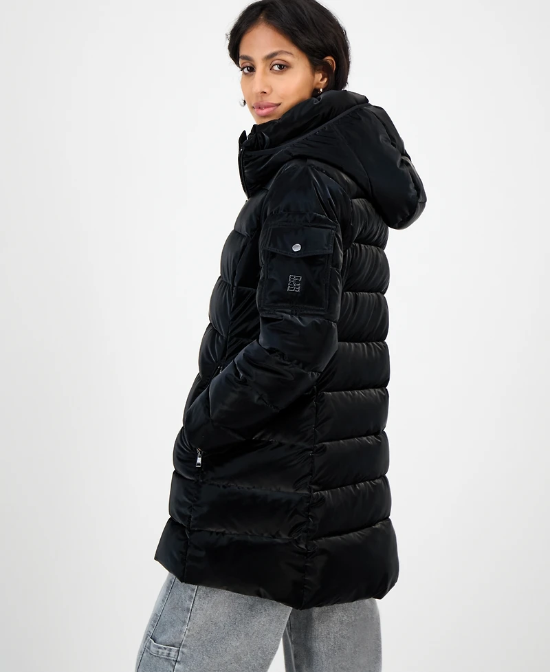 Bcbg Women's Hooded Puffer Coat