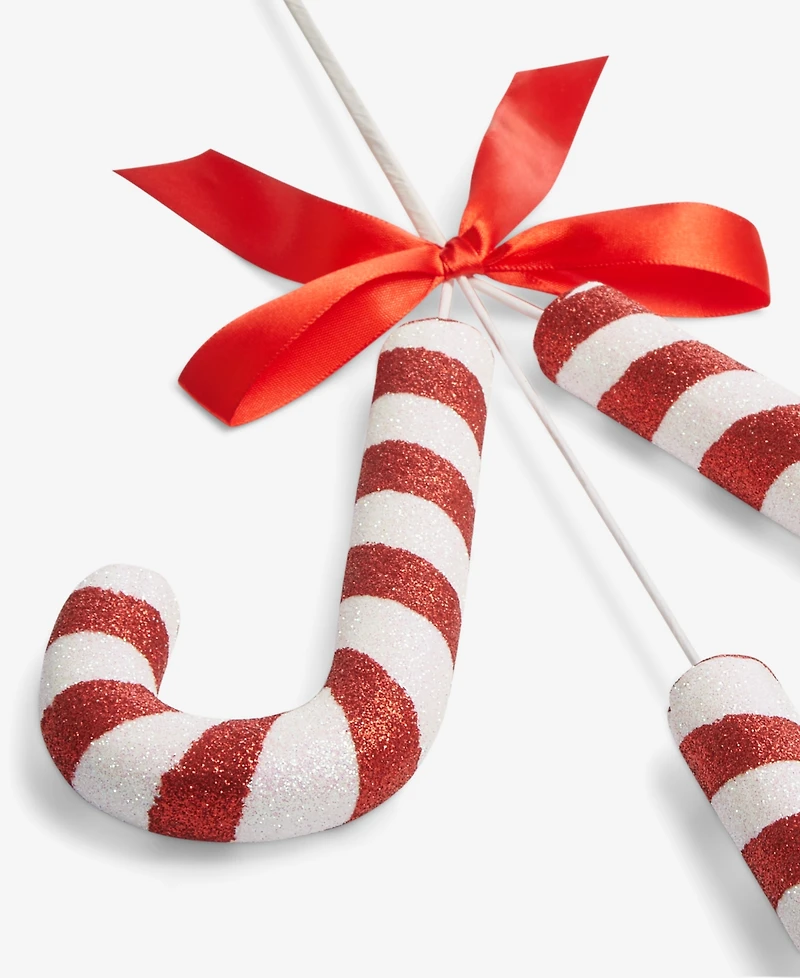 Holiday Lane Christmas Cheer Candy Cane Pick Ornament, Macy's Exclusive