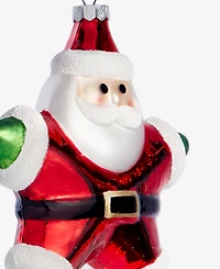 Holiday Lane Christmas Cheer Santa Star Ornament, Macy's Exclusive