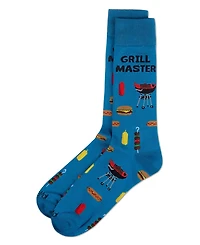 MeMoi Men's Grill Master Rayon Crew Socks