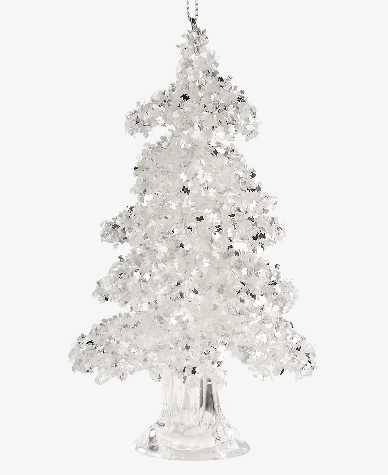 Holiday Lane Christmas Glitters Clear Tree Ornament, Macy's Exclusive