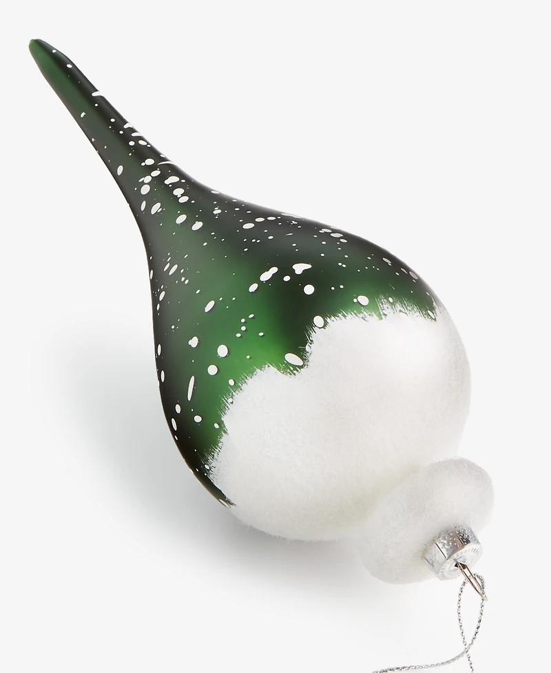 Holiday Lane Enchanted Emerald Glass Drop Ornament, Macy's Exclusive