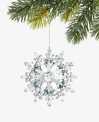 Holiday Lane Enchanted Emerald Green Snowflake Ornament, Macy's Exclusive