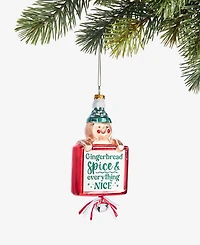 Holiday Lane Gingerbread Village Gingerbread Bell Ornament, Macy's Exclusive