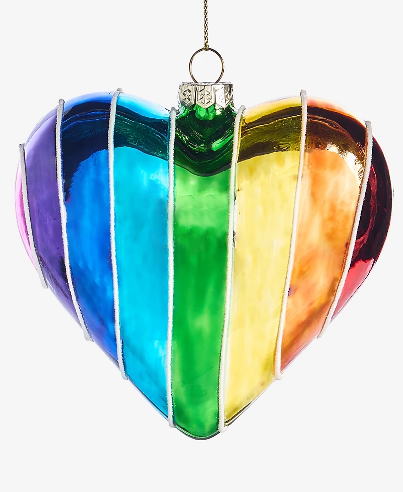 Holiday Lane Love Is Love Rainbow Heart Ornament, Macy's Exclusive