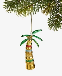 Holiday Lane Hawaii Glass Glittered Palm Tree Ornament, Macy's Exclusive
