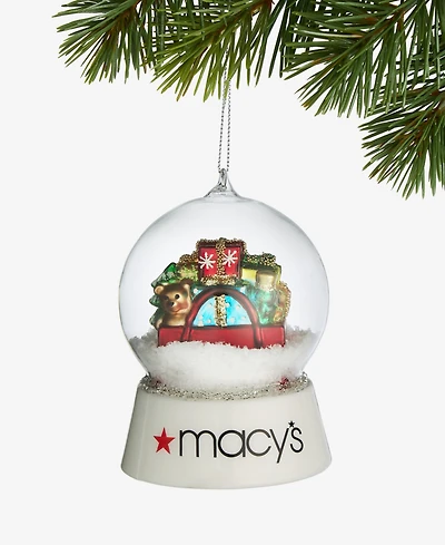 Holiday Lane Regional Macy's Gift Bag Snow Globe Ornament, Macy's Exclusive