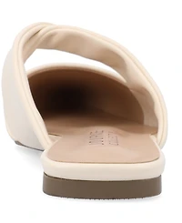 Journee Collection Women's Enniss Twist Cutout Pointed Toe Mules