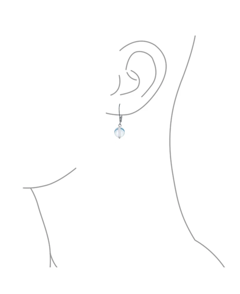 Bling Jewelry Set of 3 Sterling Silver Drop Earrings with Natural Stones Balls 8MM