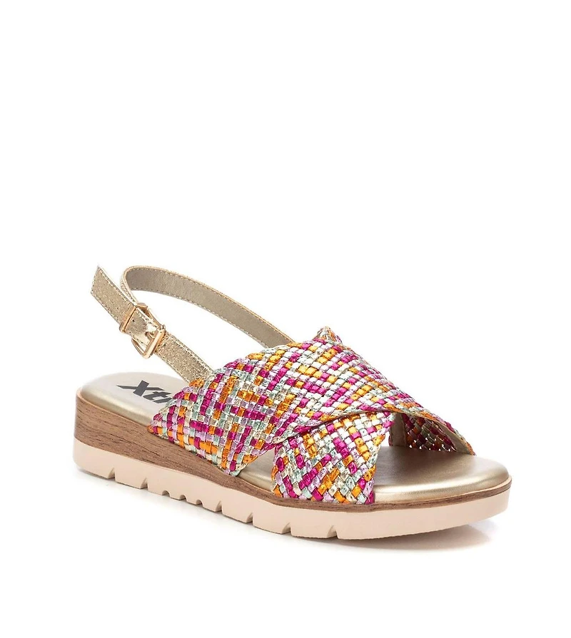 Women's Criss Cross Flat Sandals By Xti