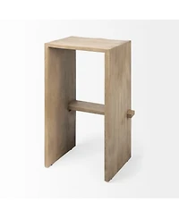 Wood Backless Counter Height Bar Chair