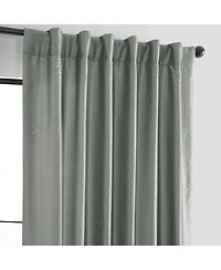 Half Price Drapes Silver Vintage Textured Faux Dupioni Silk Curtain