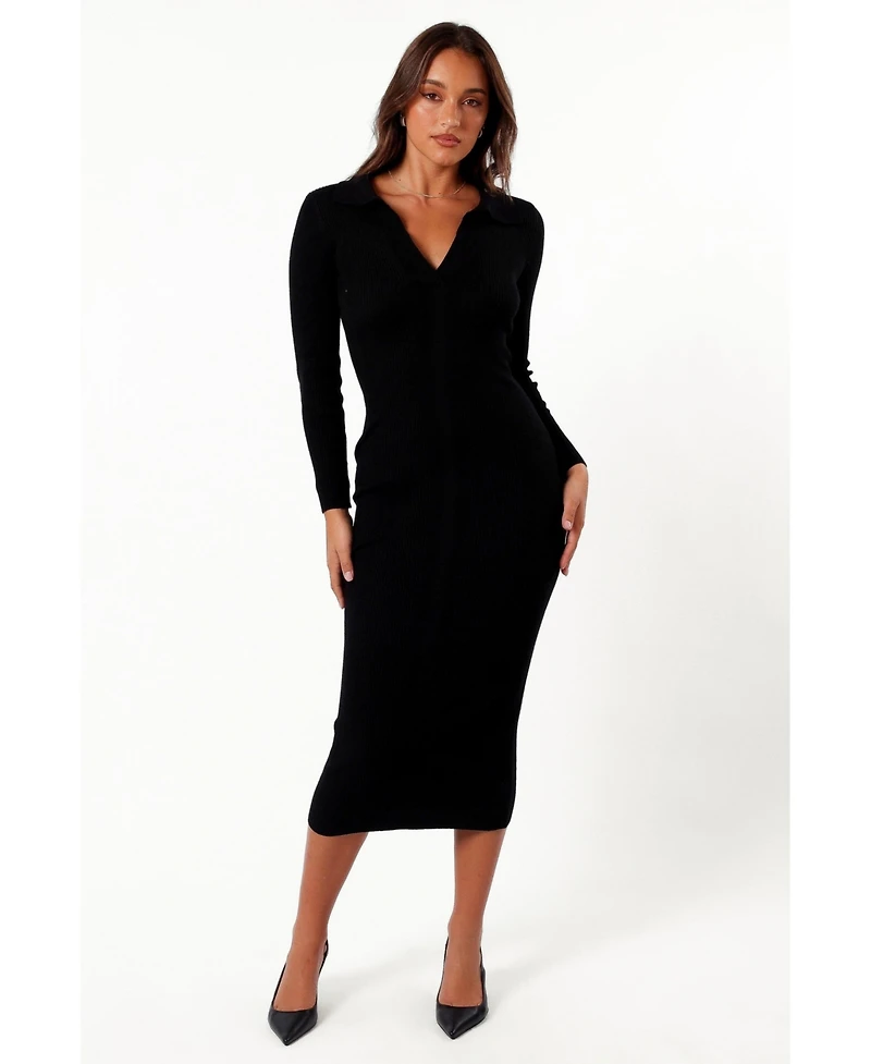 Petal and Pup Irene Long Sleeve Midi Dress