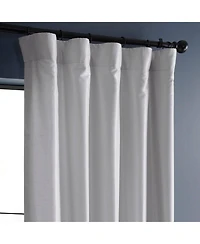 Half Price Drapes Ice Vintage Textured Faux Dupioni Silk Blackout Curtain