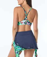 Beach House Sport Women's Emerge Long Sleeve Ruched Zip Front One Piece Swimsuit