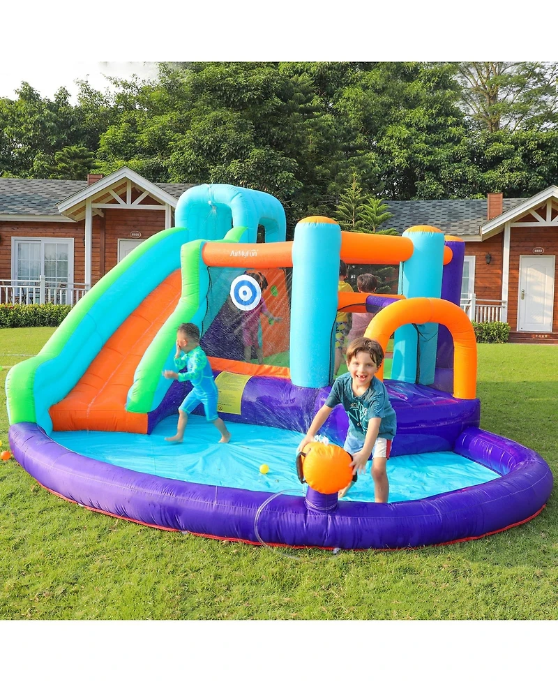 Ltmate Global Inc. Bounce House for Kids 3-12 Inflatable Slide Jumping Bounce Castle Blow Up Toddler Bouncy House for Kids Outdoor with Slide and Blow