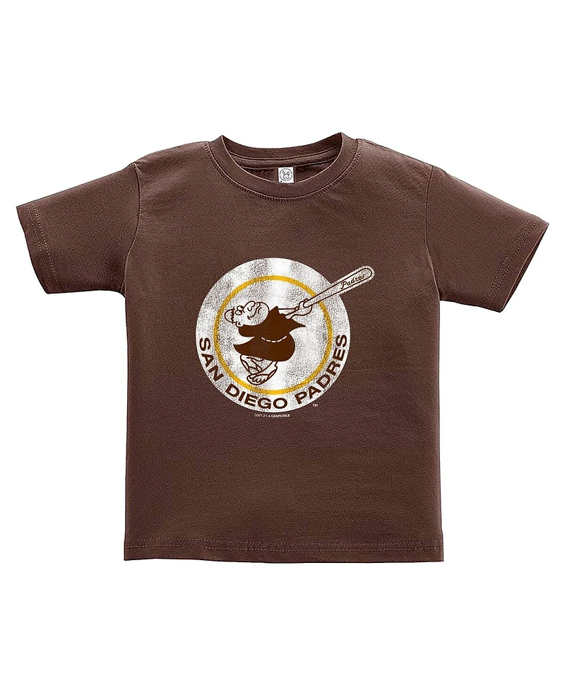 Soft As A Grape Toddler 2-Pack Brown/Gray San Diego Padres Cooperstown Collection T-Shirt Set