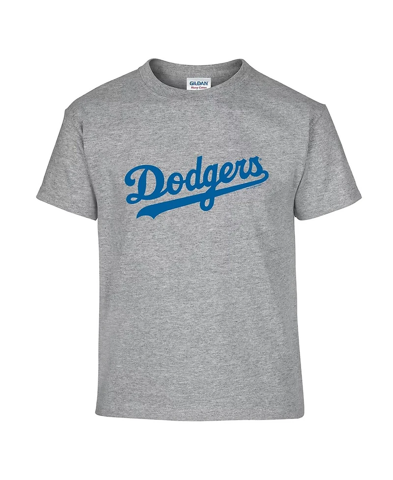 Soft As A Grape Big Boys and Girls 2-Pack Royal/Gray Los Angeles Dodgers T-Shirt Set