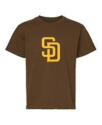 Soft As A Grape Big Boys and Girls 2-Pack Brown/Gray San Diego Padres T-Shirt Set
