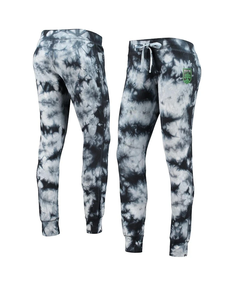 5th & Ocean Women's by New Era Black Austin Fc Tie-Dye Pants