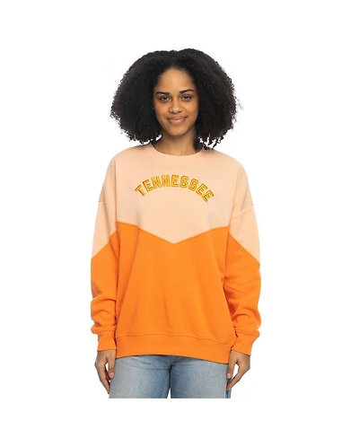 ZooZatz Women's Tennessee Orange Volunteers Bestie Oversized Pullover Sweatshirt