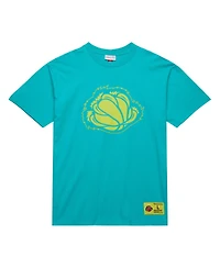 Mitchell & Ness Men's Turquoise Vancouver Grizzlies Hardwood Classics Neon Nights Premium T-Shirt