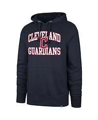 '47 Brand Men's Navy Cleveland Guardians Velocity Headline Pullover Hoodie