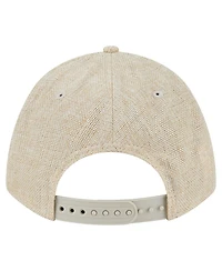 New Era Men's Beige Philadelphia Phillies Cotton Weave M-Crown A-Frame 9FORTY Adjustable Hat
