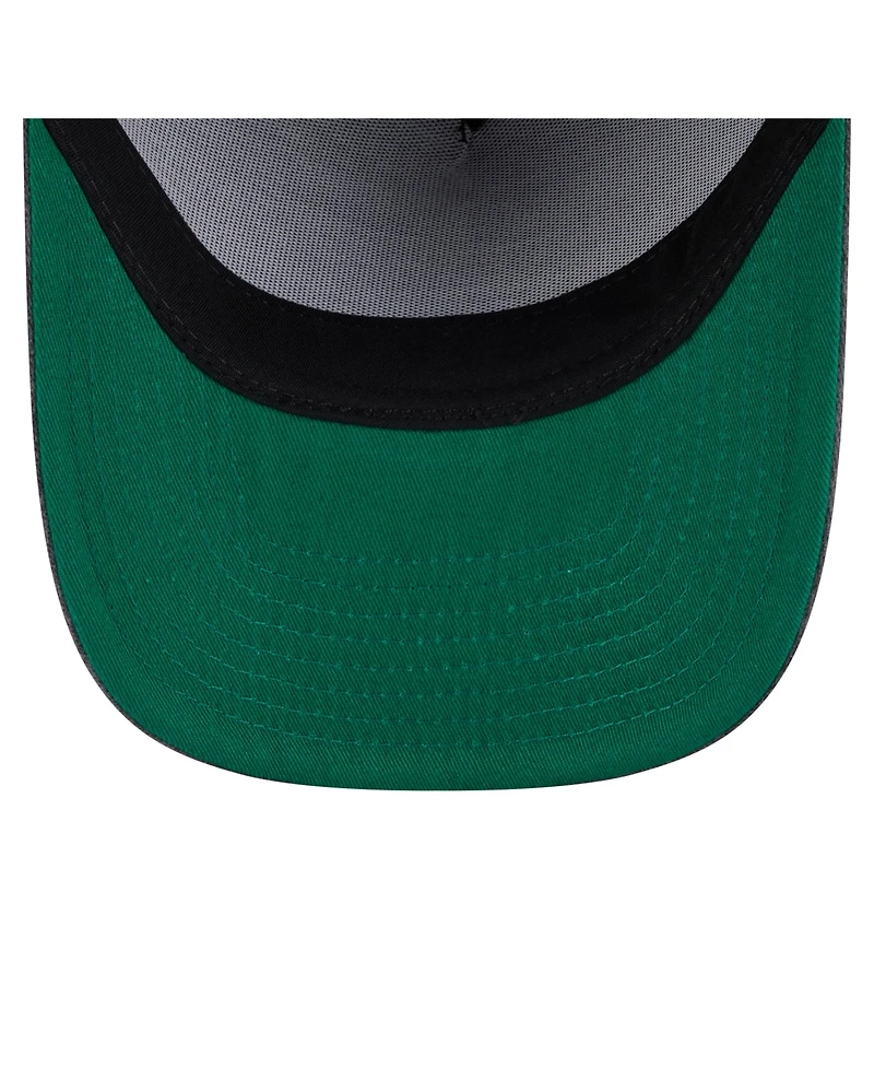 New Era Men's Charcoal Washington Capitals Throwback Washed A-Frame Pre-Curved 9FIFTY Snapback Hat