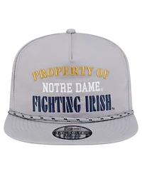 New Era Men's Gray Notre Dame Fighting Irish Golfer Vintage Adjustable Hat