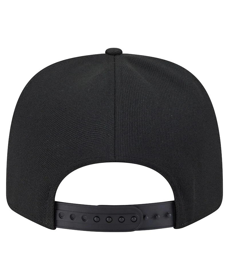 New Era Men's Black Iowa Hawkeyes Game Day Multi-Rope 9SEVENTY Stretch-Snap Hat