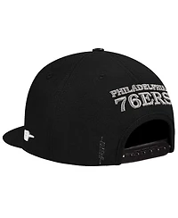 Pro Standard Men's Cream/Black Philadelphia 76ers French Terry Snapback Hat