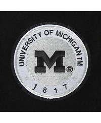Pro Standard Women's Black Michigan Wolverines Cropped Pullover Sweatshirt